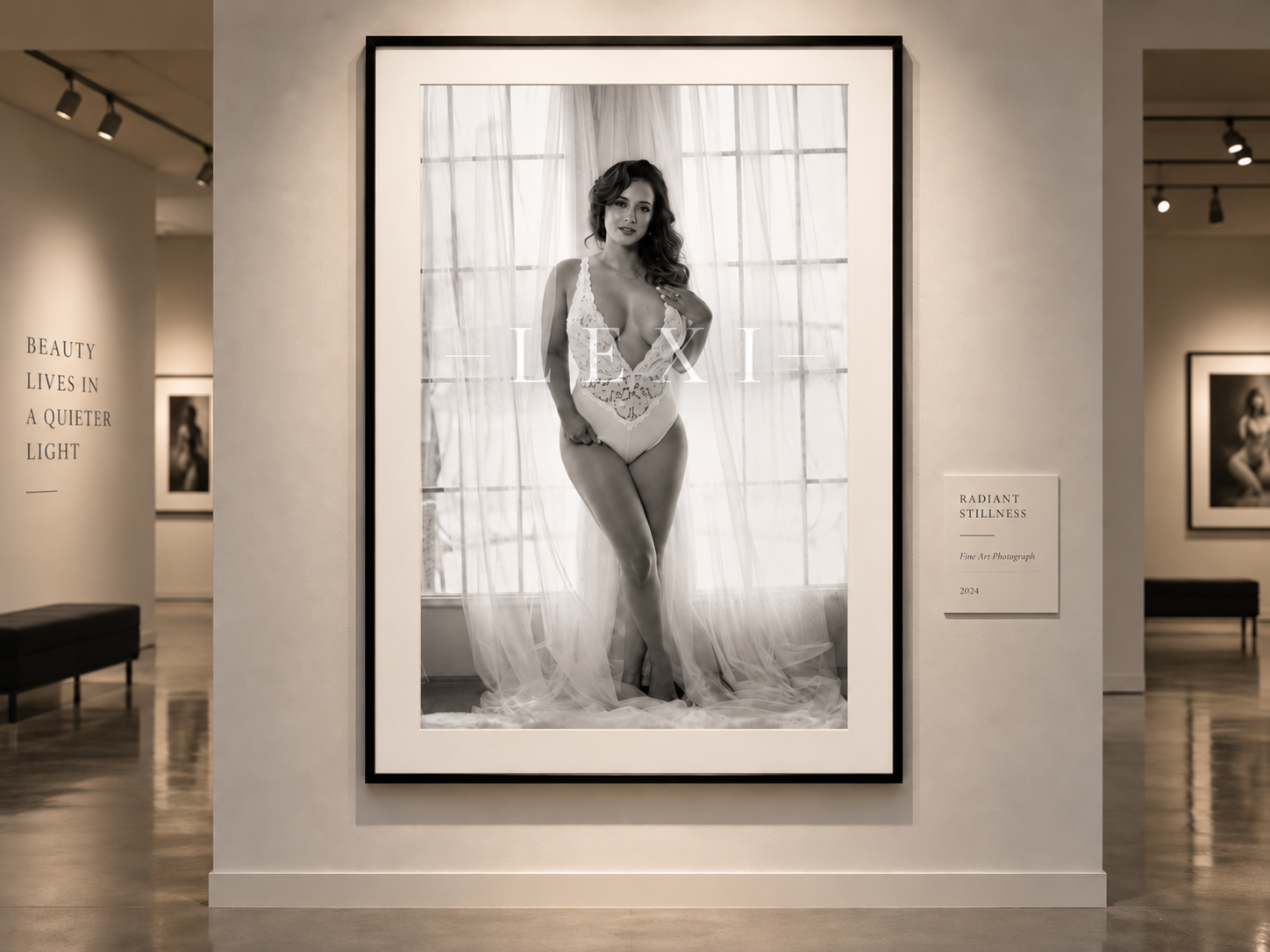 Framed print from Sunday Morning hung in soft daylight